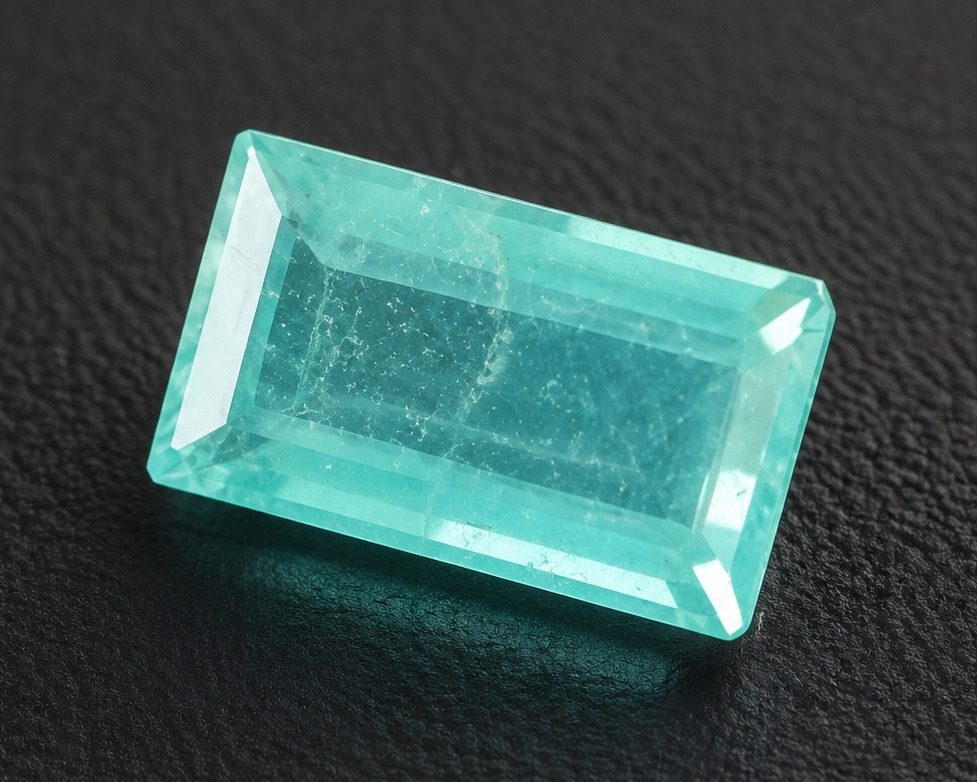 Émeraude traitée (résine) · 4,90 ct — émeraude sur fond sombre