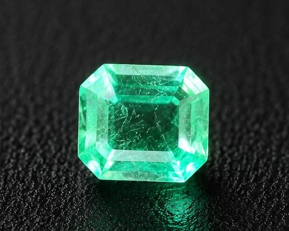 Émeraude 0,19 ct — émeraude sur fond sombre